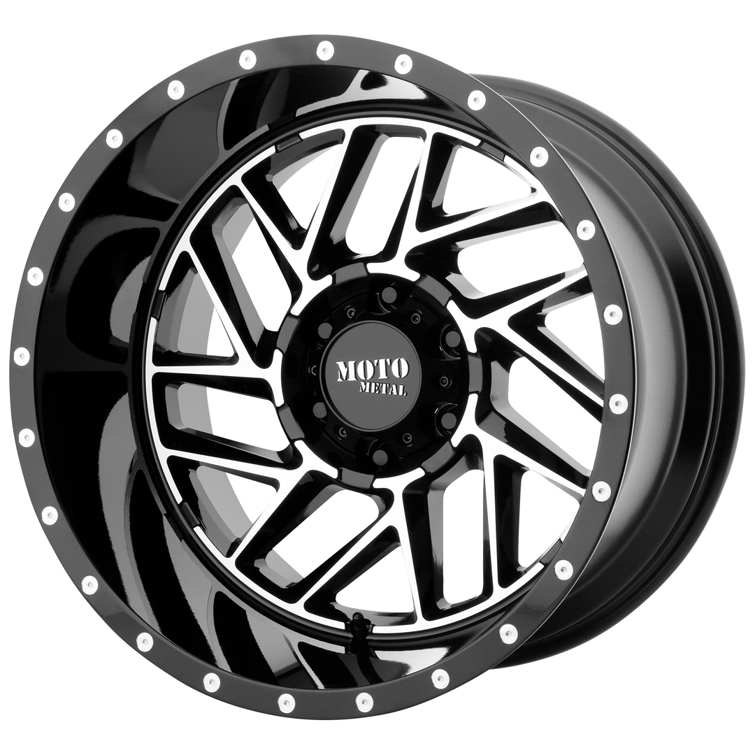 Moto Metal MO985 BREAKOUT GLOSS BLACK MACHINED Wheel - image 1
