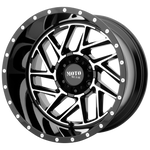 Load image into Gallery viewer, Moto Metal MO985 BREAKOUT GLOSS BLACK MACHINED Wheel - image 1
