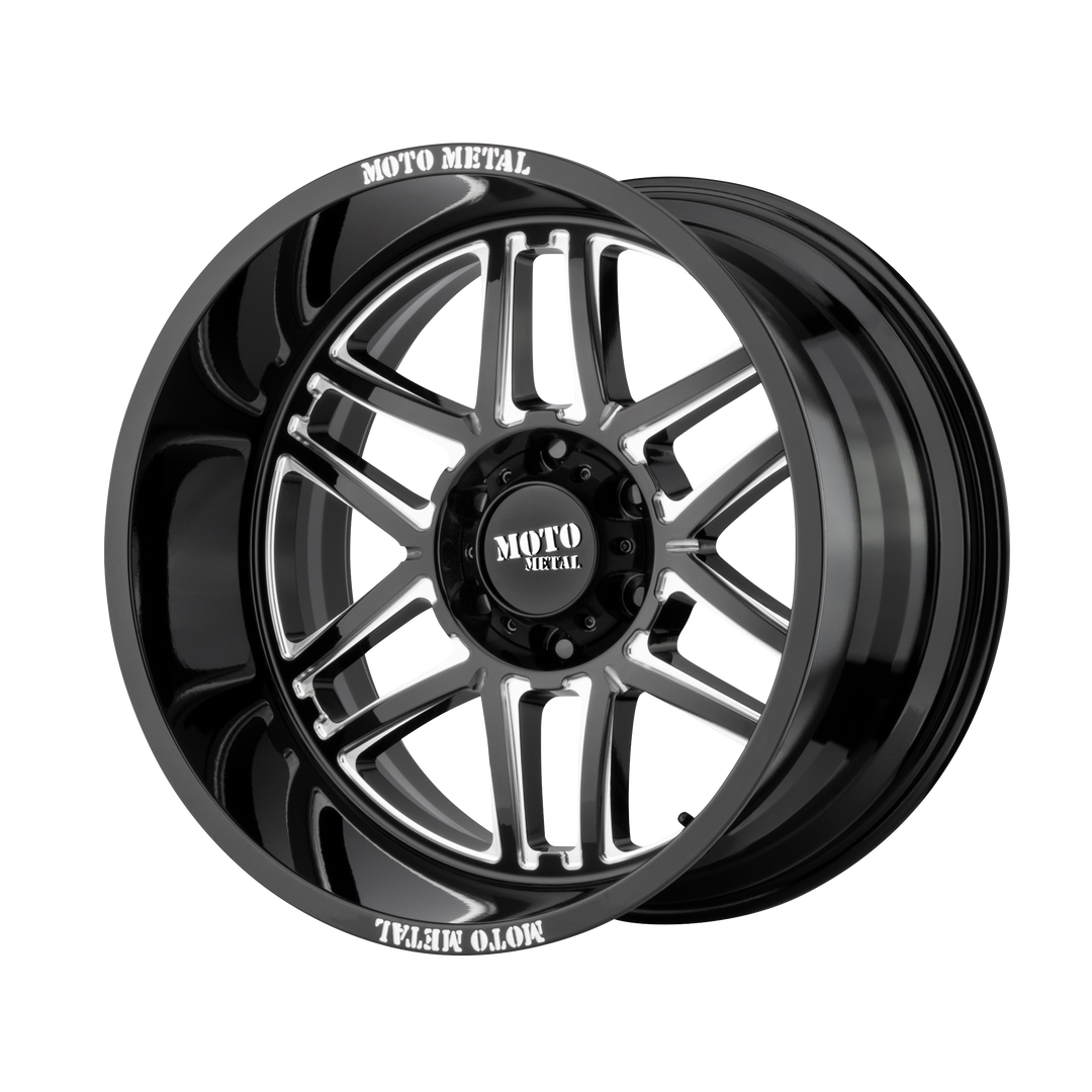 Moto Metal MO992 FOLSOM GLOSS BLACK MILLED Wheel - image 1