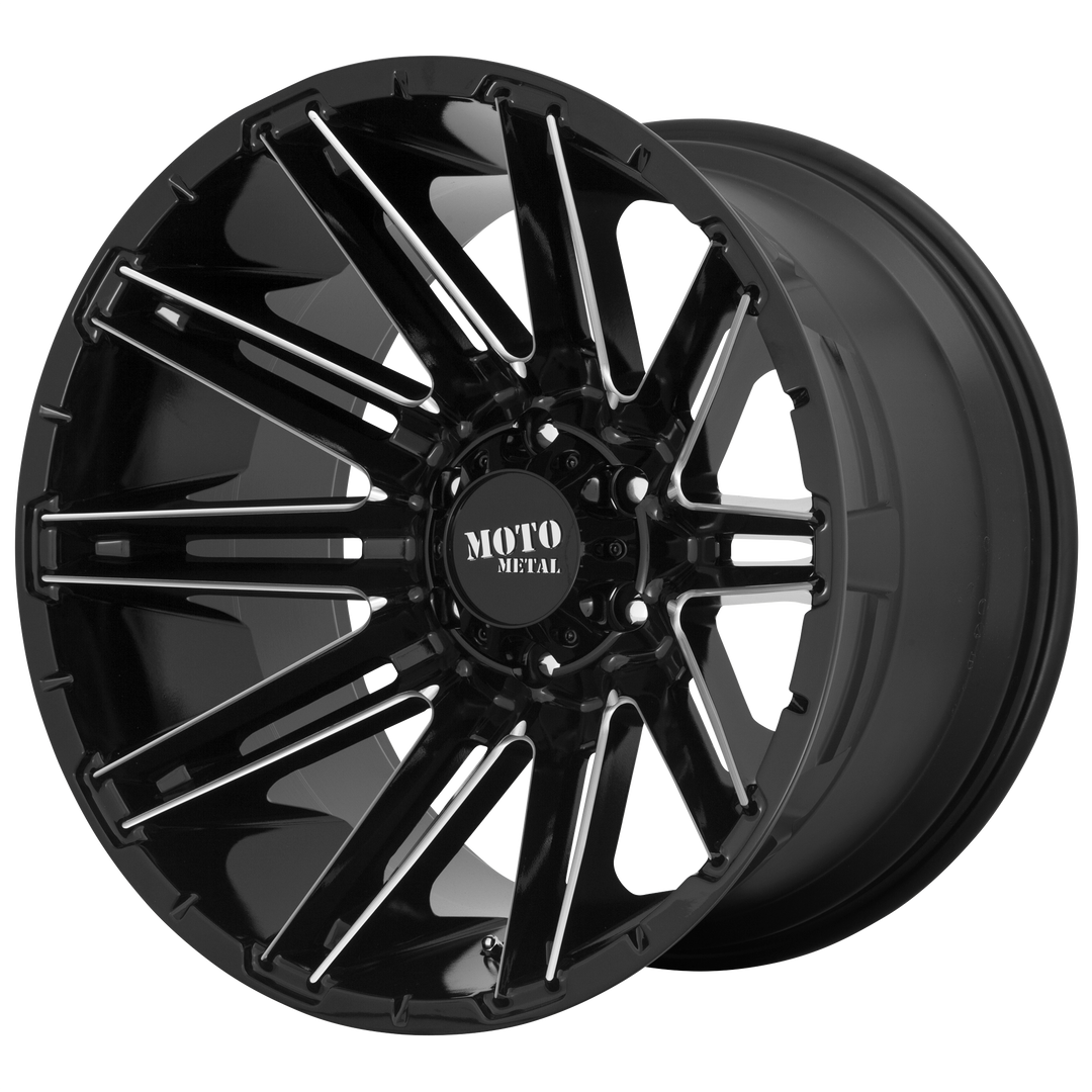 Moto Metal MO998 KRAKEN GLOSS BLACK MILLED Wheel - image 1