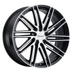 Load image into Gallery viewer, Petrol P1C GLOSS BLACK W/ MACH CUT FACE Wheel - image 1
