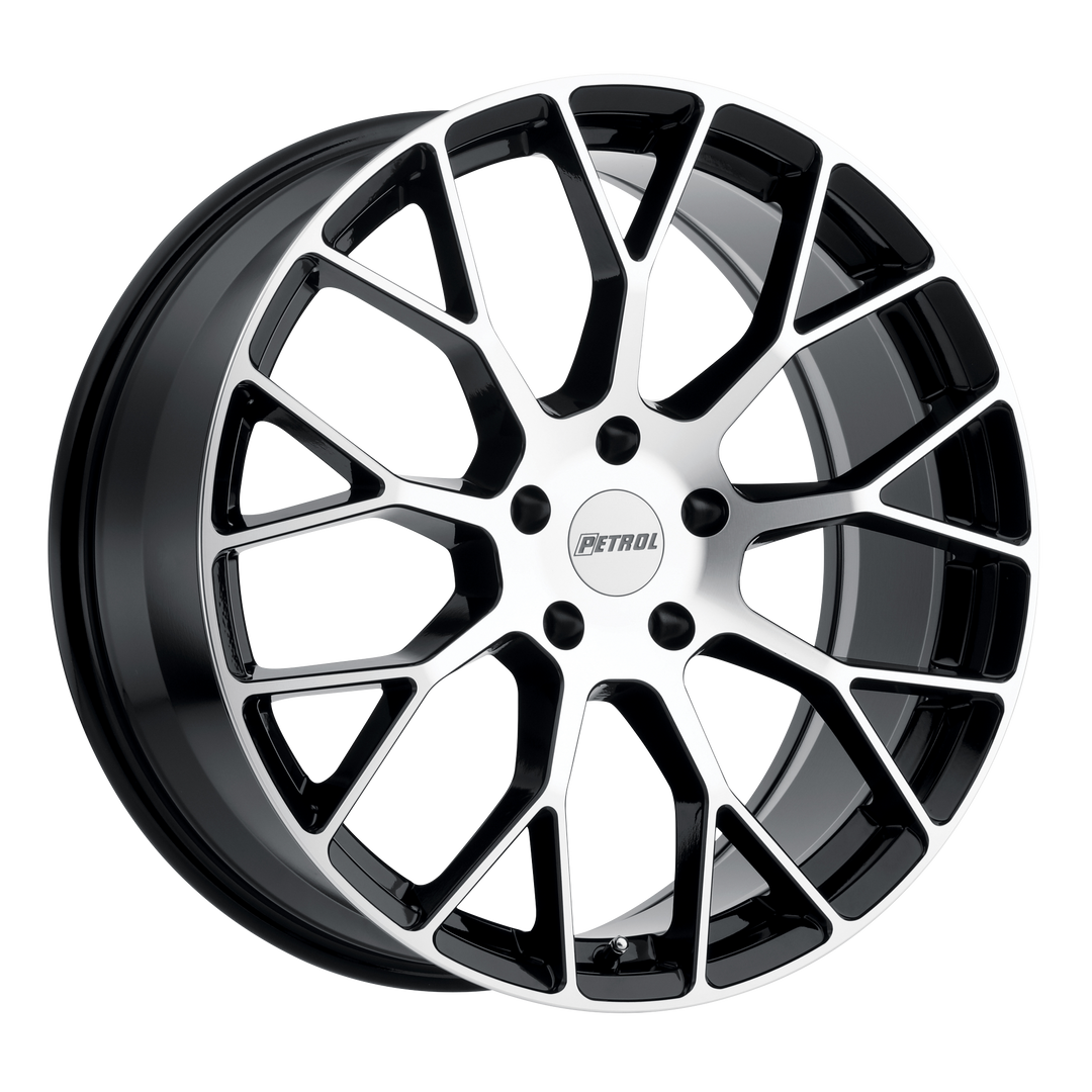 Petrol P2B GLOSS BLACK W/ MACH CUT FACE Wheel - image 1