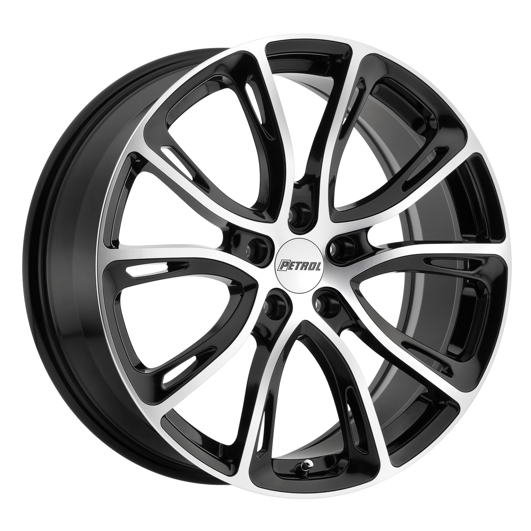 Petrol P5A GLOSS BLACK W/ MACH CUT FACE Wheel - image 1
