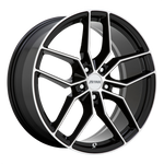 Load image into Gallery viewer, Petrol P5C GLOSS BLACK W/ MACH CUT FACE Wheel - image 1
