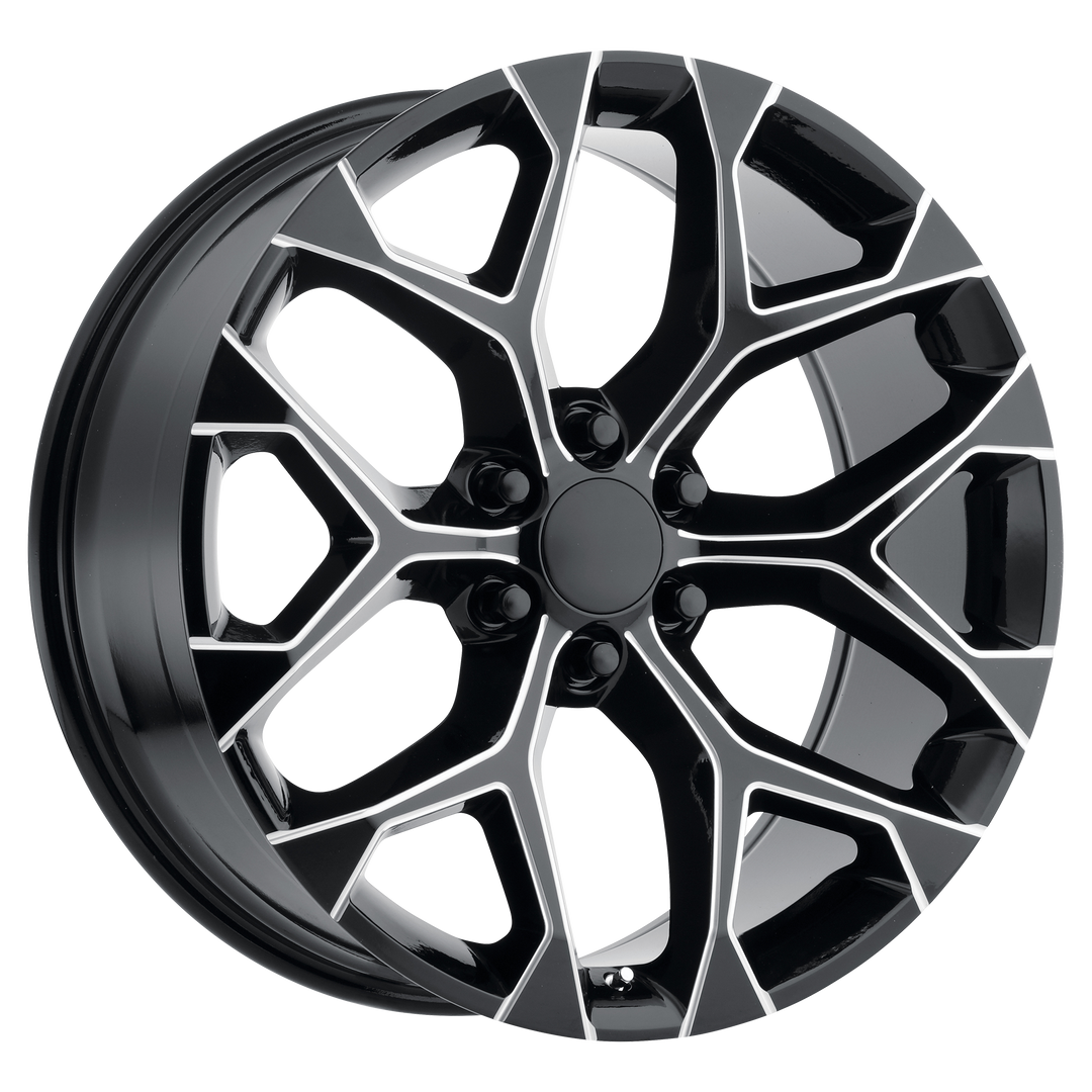 Performance Replicas PR176 GLOSS BLACK MILLED Wheel - image 1