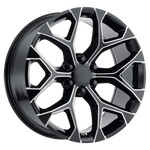 Load image into Gallery viewer, Performance Replicas PR176 GLOSS BLACK MILLED Wheel - image 1
