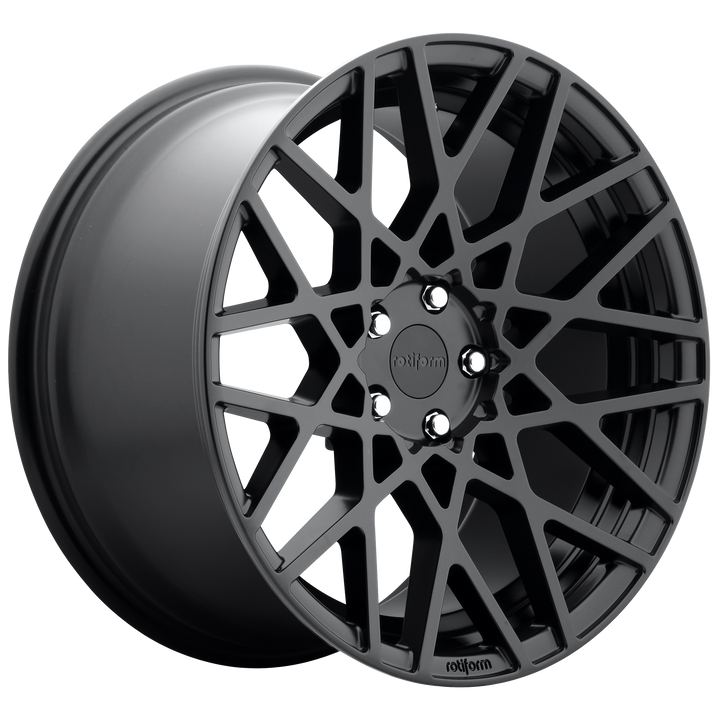 Rotiform r112 blq matte black wheel   image 1