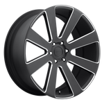 Load image into Gallery viewer, DUB S187 8-BALL MATTE BLACK MILLED Wheel - image 1
