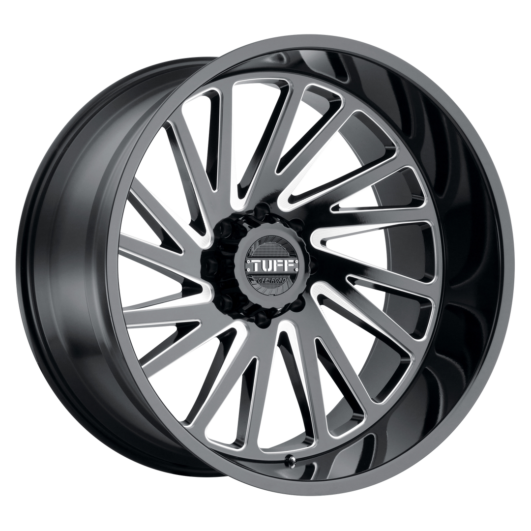 Tuff T2A GLOSS BLACK W/ MILLED SPOKES Wheel - image 1