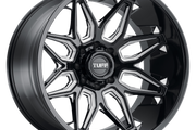 Tuff T3B GLOSS BLACK W/ MILLED SPOKES Wheel - image 1