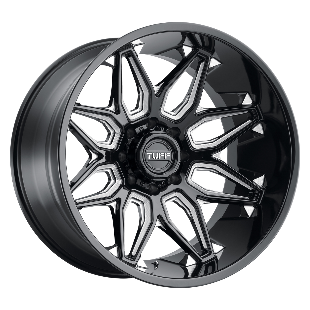 Tuff T3B GLOSS BLACK W/ MILLED SPOKES Wheel - image 1