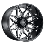 Load image into Gallery viewer, Tuff T3B GLOSS BLACK W/ MILLED SPOKES Wheel - image 1
