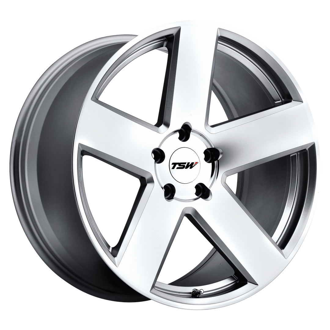 TSW BRISTOL SILVER W/ MIRROR CUT FACE Wheel - image 1