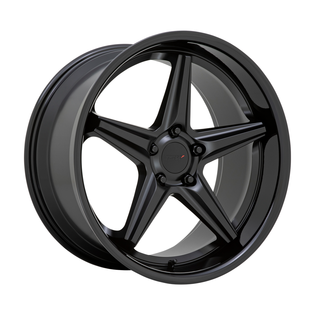 TSW LAUNCH MATTE BLACK W/ GLOSS BLACK LIP Wheel - image 1