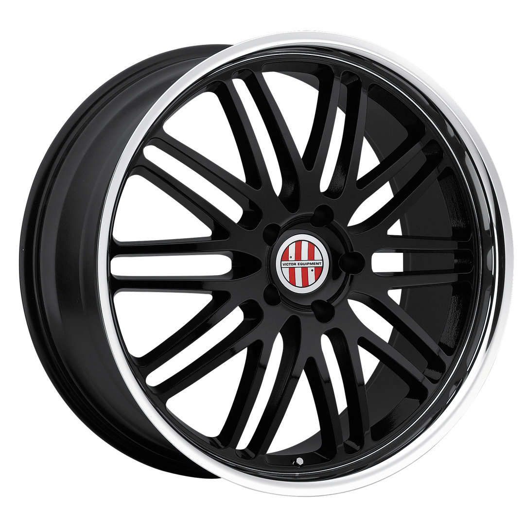 Victor Equipment LEMANS GLOSS BLACK W/ MIRROR CUT LIP Wheel - image 1