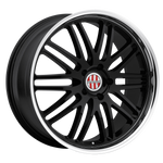 Load image into Gallery viewer, Victor Equipment LEMANS GLOSS BLACK W/ MIRROR CUT LIP Wheel - image 1
