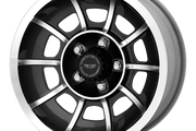 American Racing Vintage VN47 VECTOR SATIN BLACK MACHINED Wheel - image 1