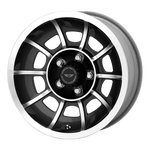 Load image into Gallery viewer, American Racing Vintage VN47 VECTOR SATIN BLACK MACHINED Wheel - image 1

