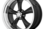 American Racing Vintage VN315 TORQ THRUST II 1 PC GLOSS BLACK MACHINED LIP Wheel - image 1