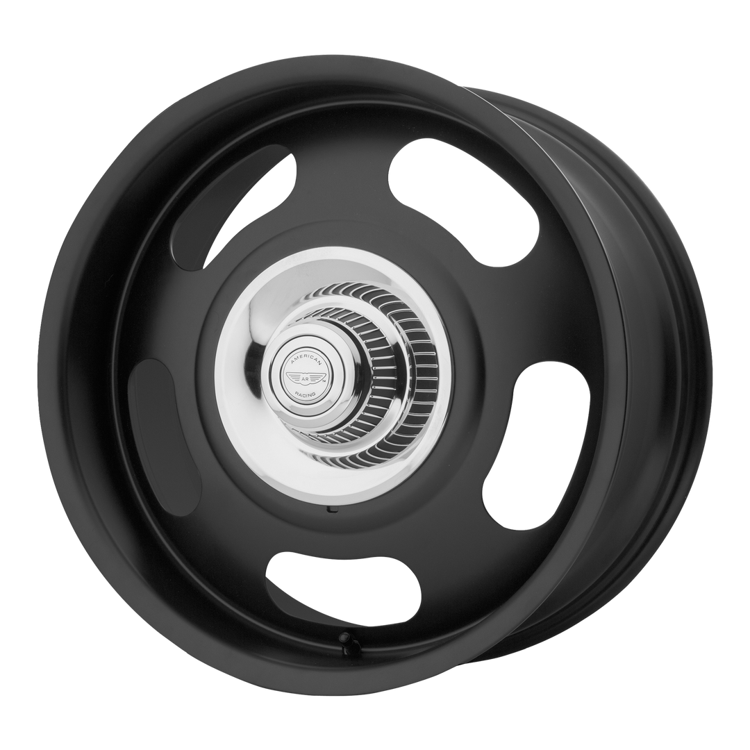 American Racing Vintage VN506 RALLY SATIN BLACK Wheel - image 1