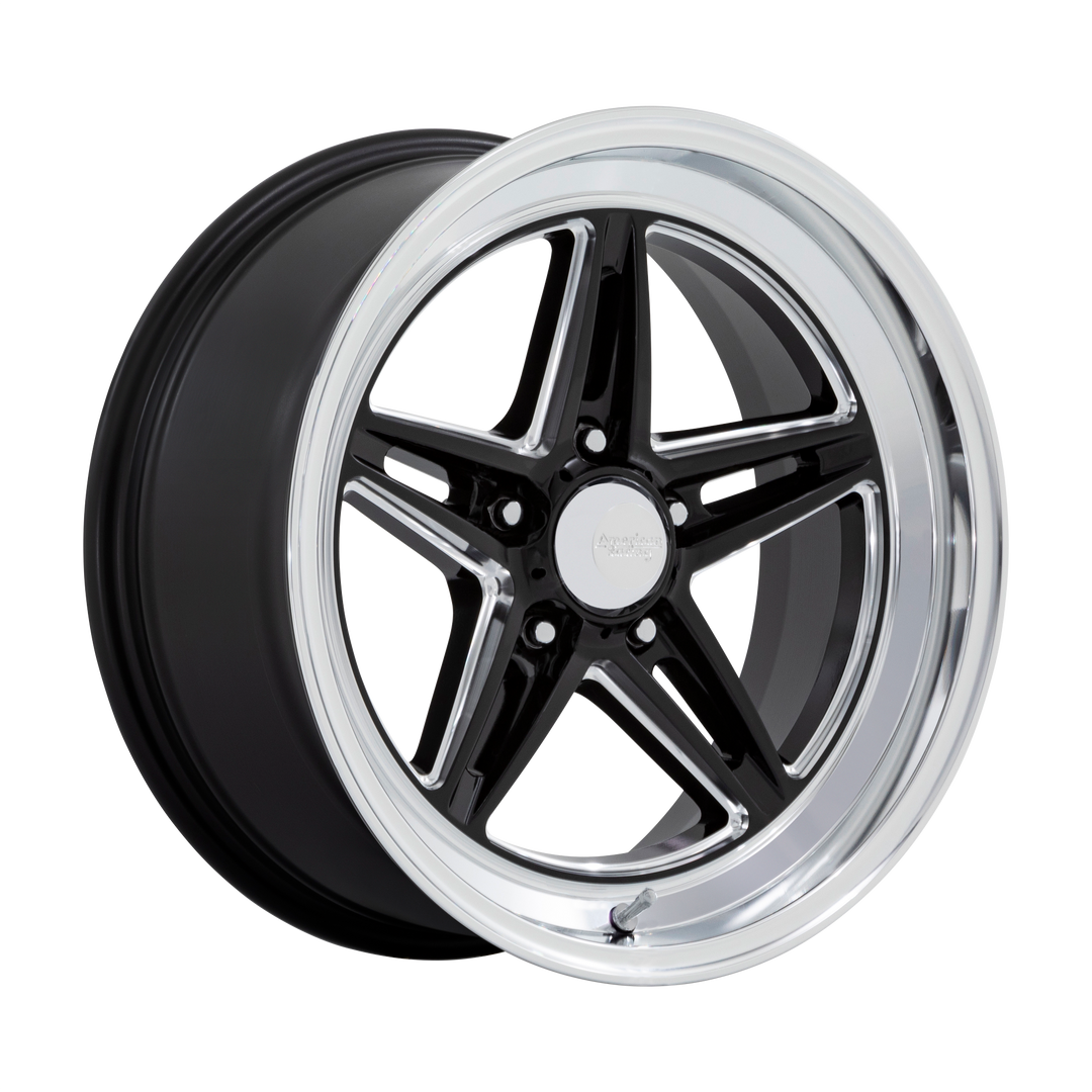 American Racing Vintage VN514 GROOVE GLOSS BLACK W/ DIAMOND CUT LIP Wheel - image 1