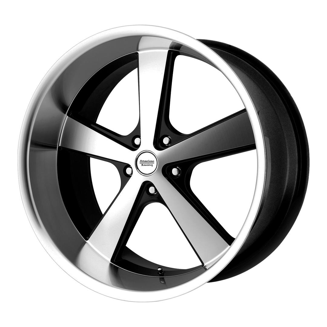 American Racing Vintage VN701 NOVA GLOSS BLACK MACHINED Wheel - image 1