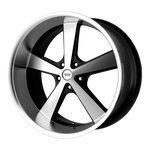 Load image into Gallery viewer, American Racing Vintage VN701 NOVA GLOSS BLACK MACHINED Wheel - image 1
