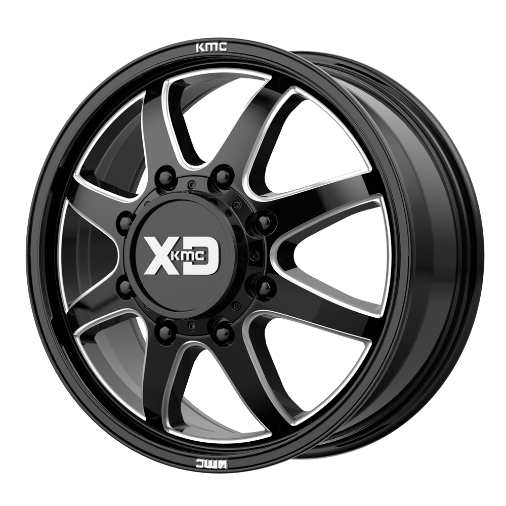 XD XD845 PIKE DUALLY GLOSS BLACK MILLED - FRONT Wheel - image 1