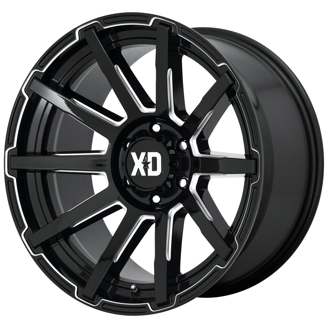 XD XD847 OUTBREAK GLOSS BLACK MILLED Wheel - image 1
