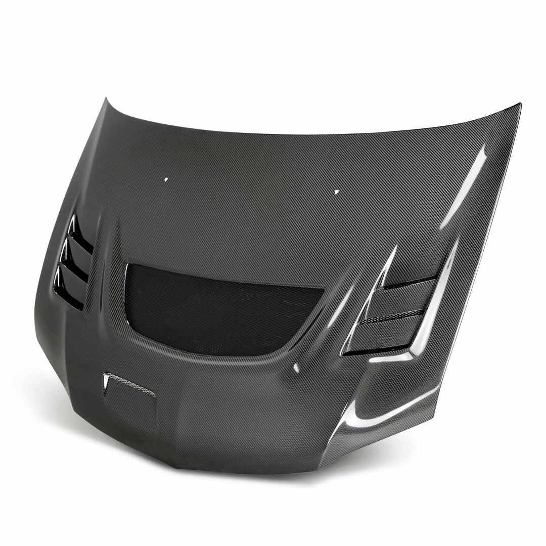 Seibon CW-Style Carbon Fiber hood for 2003-2006 Mitsubishi Lancer EVO - image 1