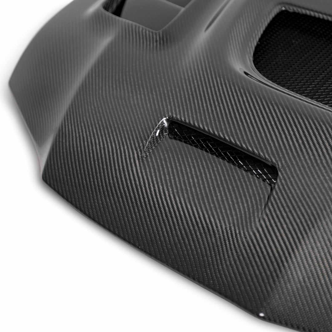 Seibon CW-Style Carbon Fiber hood for 2003-2006 Mitsubishi Lancer EVO - image 3