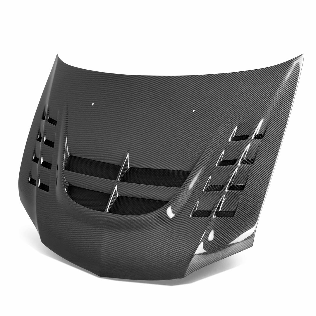 Seibon CWII-Style Carbon Fiber hood for 2003-2006 Mitsubishi Lancer EVO - image 1