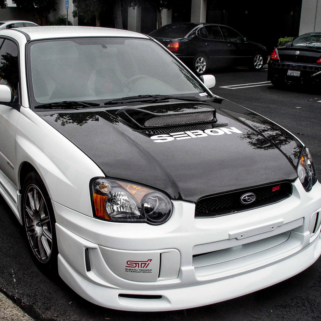Seibon OEM-Style Carbon Fiber hood for 2004-2005 Subaru Impreza/WRX / STi - image 5