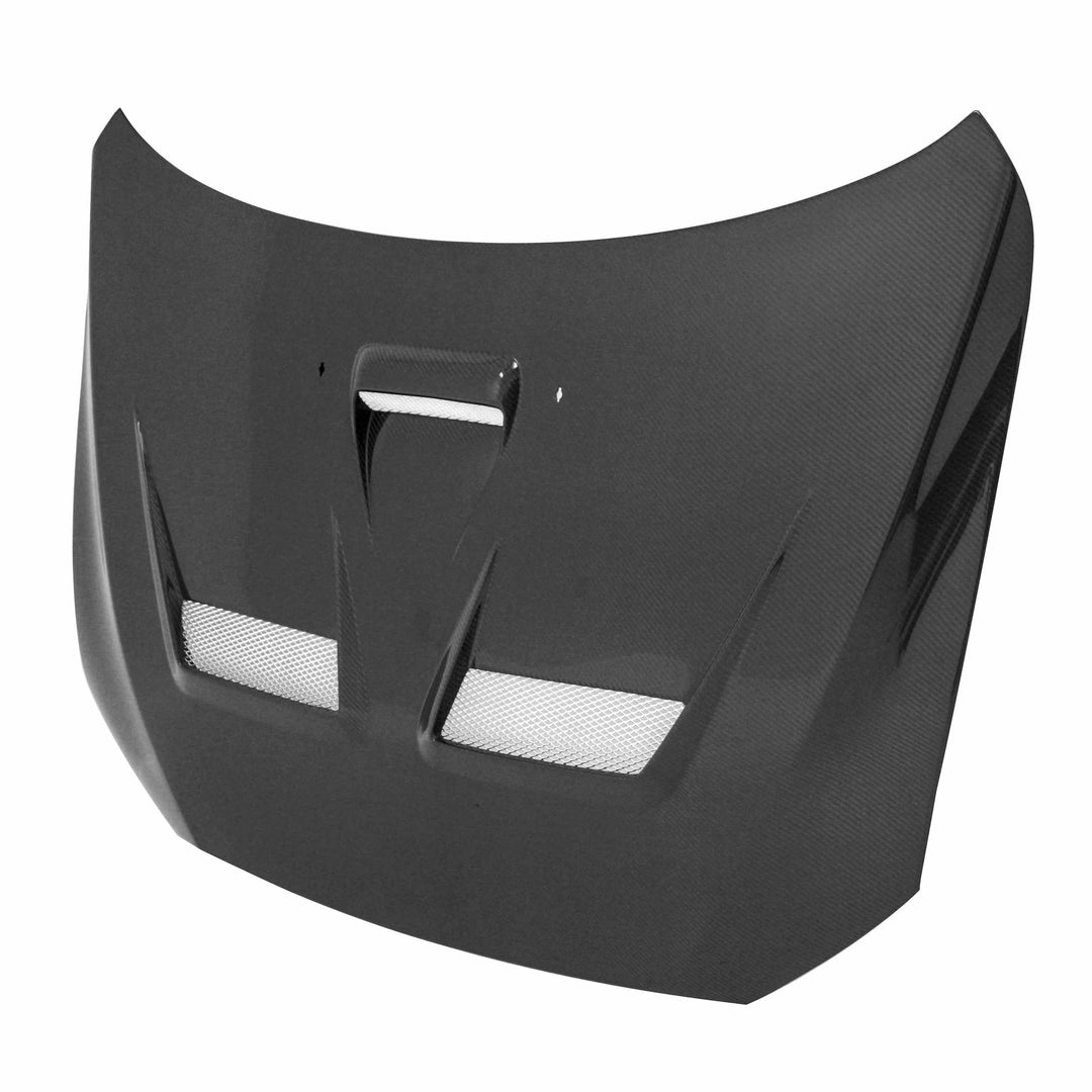 Seibon CW-Style Carbon Fiber hood for 2008-2015 Mitsubishi Lancer EVO X - image 1