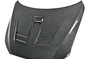 Seibon DV-Style Carbon Fiber hood for 2008-2015 Mitsubishi Lancer EVO X - image 1