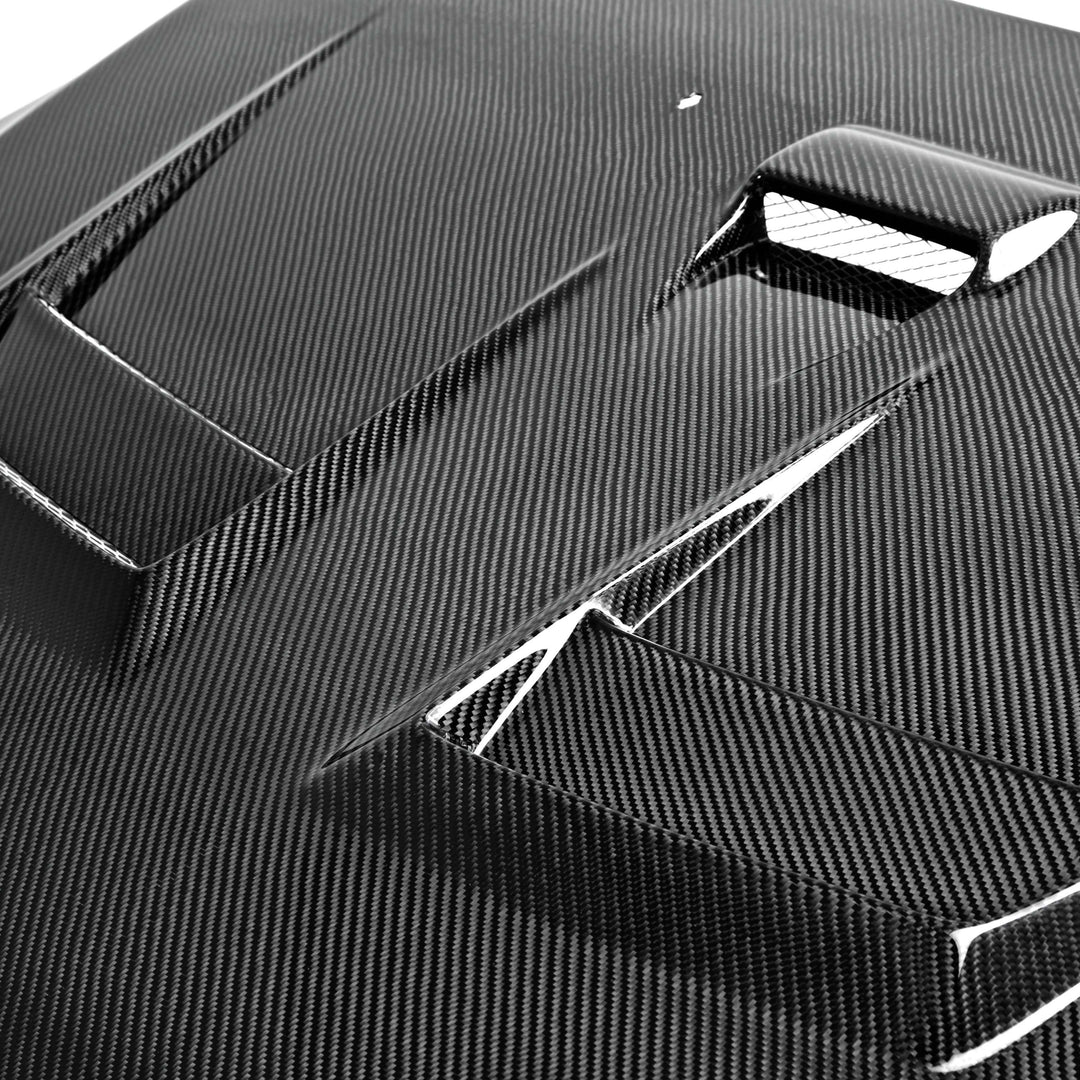 Seibon DV-Style Carbon Fiber hood for 2008-2015 Mitsubishi Lancer EVO X - image 2