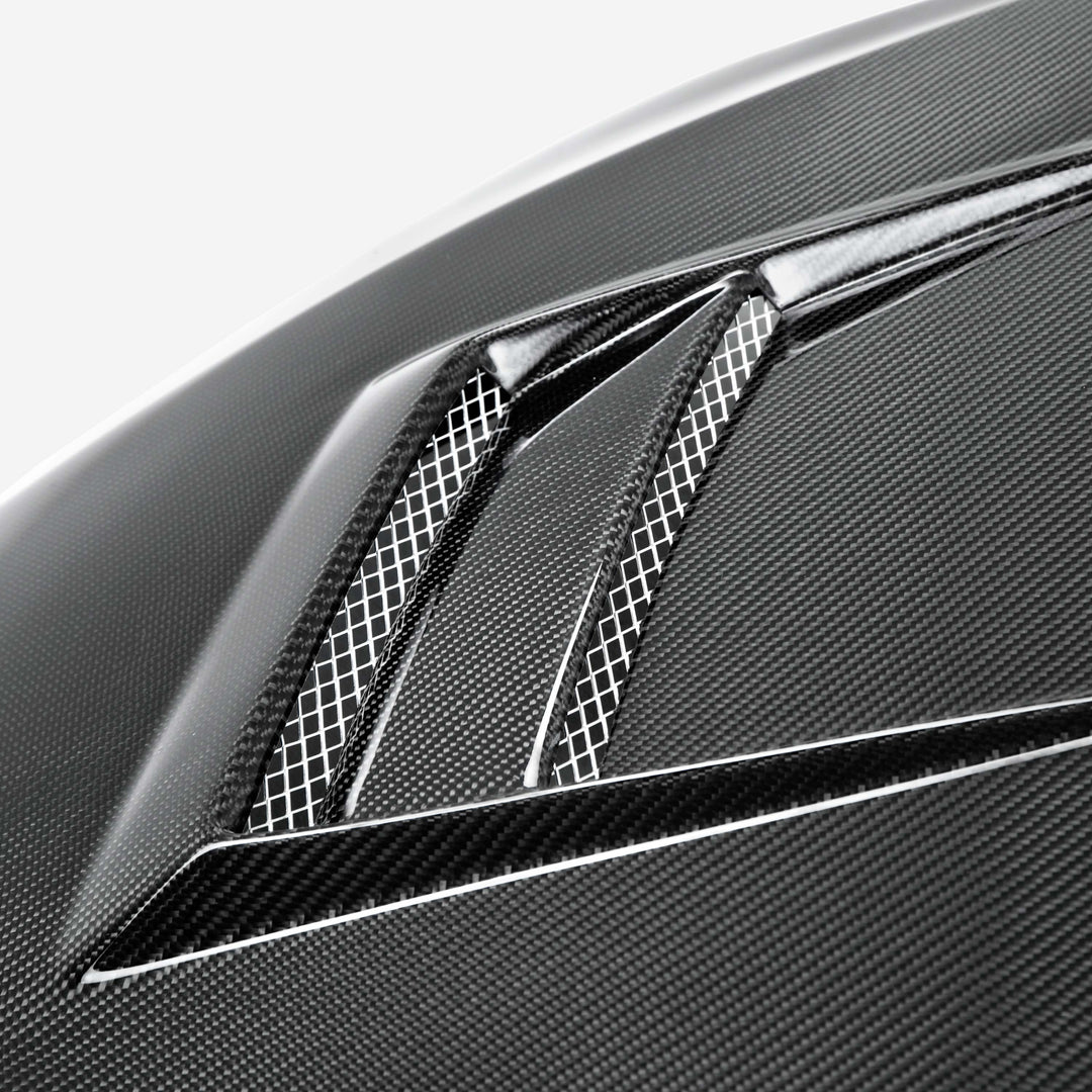 Seibon DV-Style Carbon Fiber hood for 2008-2015 Mitsubishi Lancer EVO X - image 4