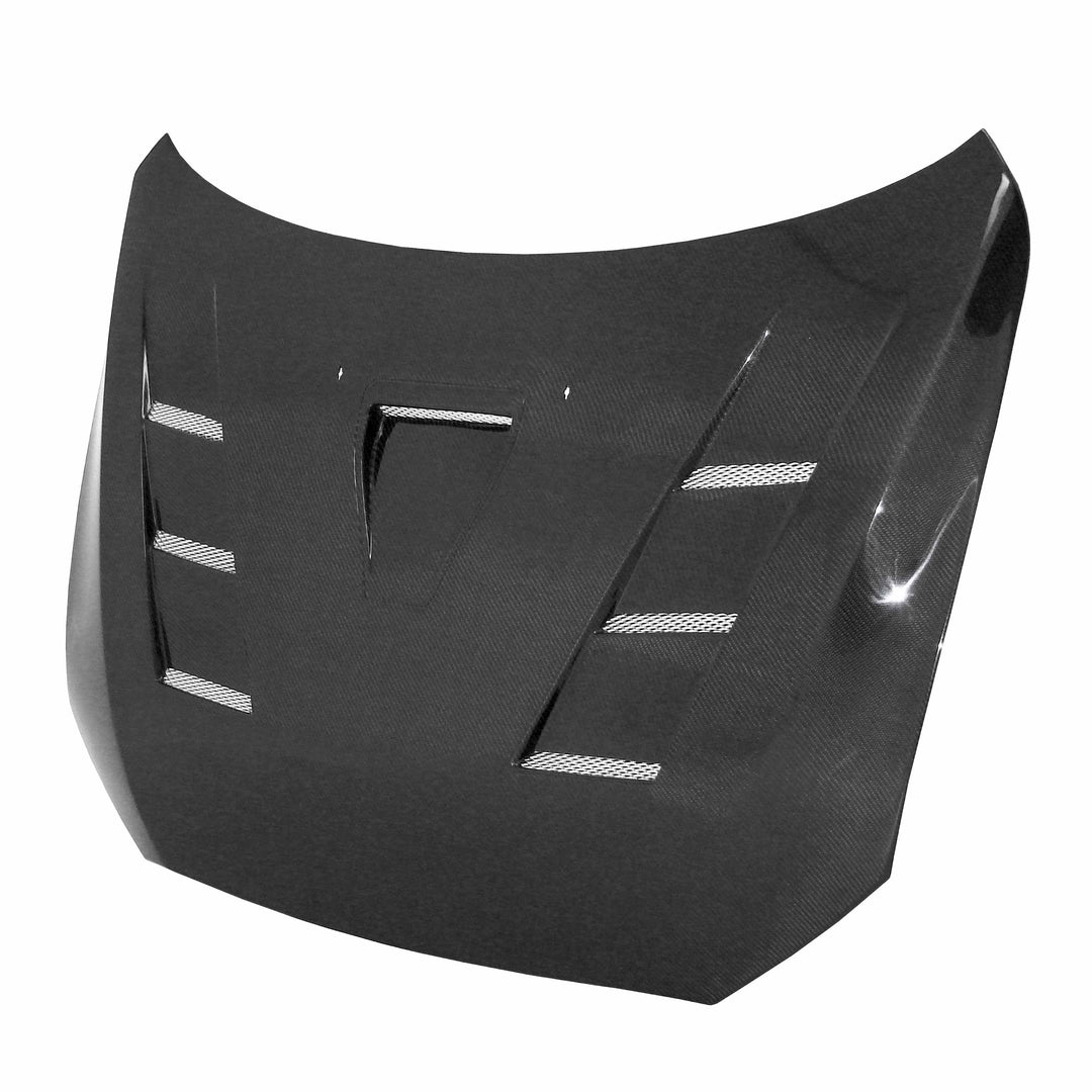 Seibon TS-Style Carbon Fiber hood for 2008-2015 Mitsubishi Lancer EVO X - image 1