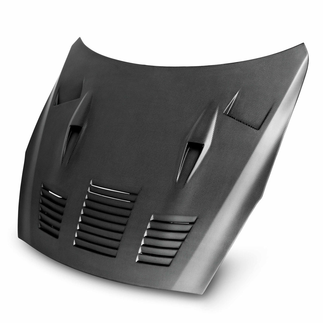 Seibon GTII-style Dry Carbon Fiber hood for 2009-2016 Nissan GT-R - Matte - image 1