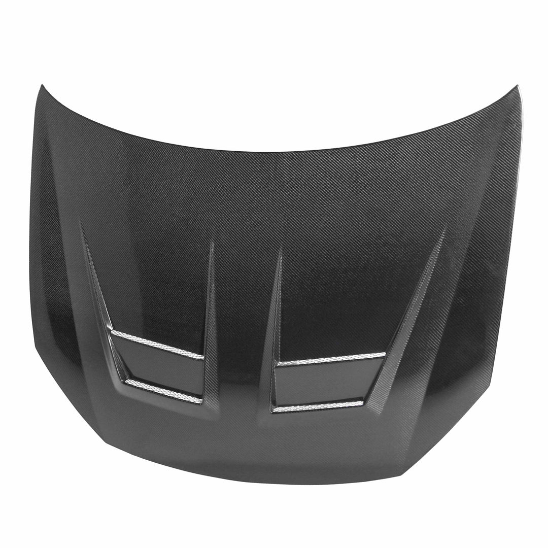 Seibon DV-Style Carbon Fiber hood for 2010-2014 Volkswagen Golf / GTI (Shaved) - image 1