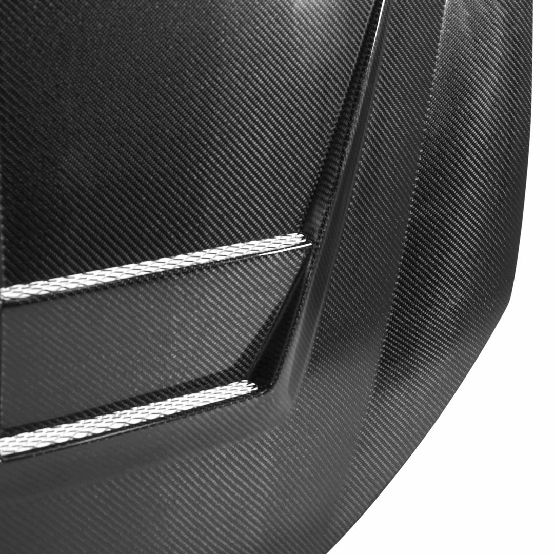 Seibon DV-Style Carbon Fiber hood for 2010-2014 Volkswagen Golf / GTI (Shaved) - image 2