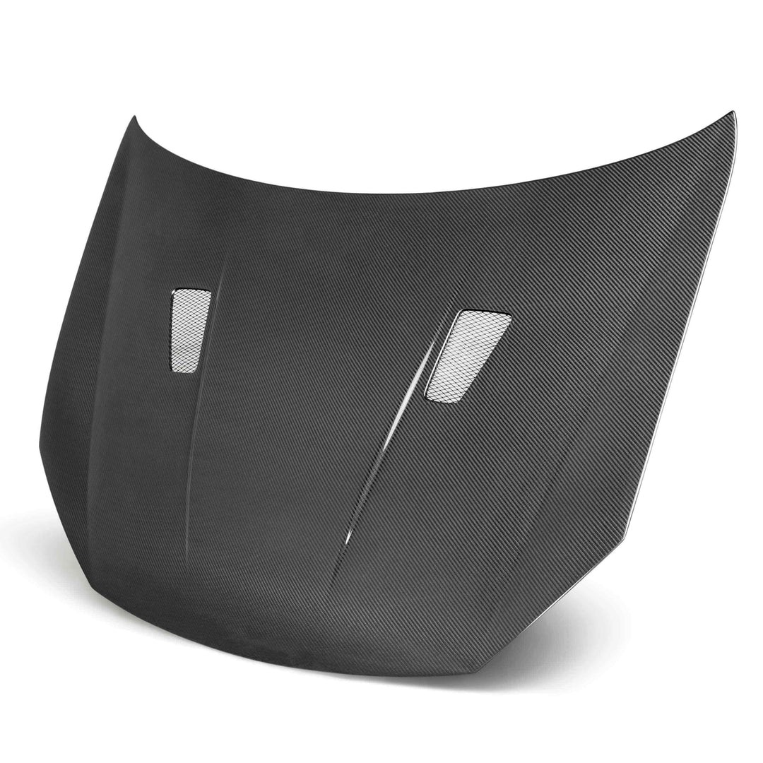 Seibon TM-Style Carbon Fiber hood for 2010-2014 Volkswagen Golf / GTI (Shaved) - image 1