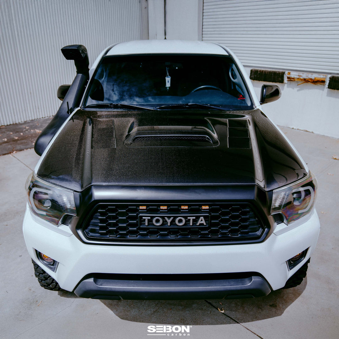Seibon TS-Style Carbon Fiber hood for 2012-2015 Toyota Tacoma - image 2