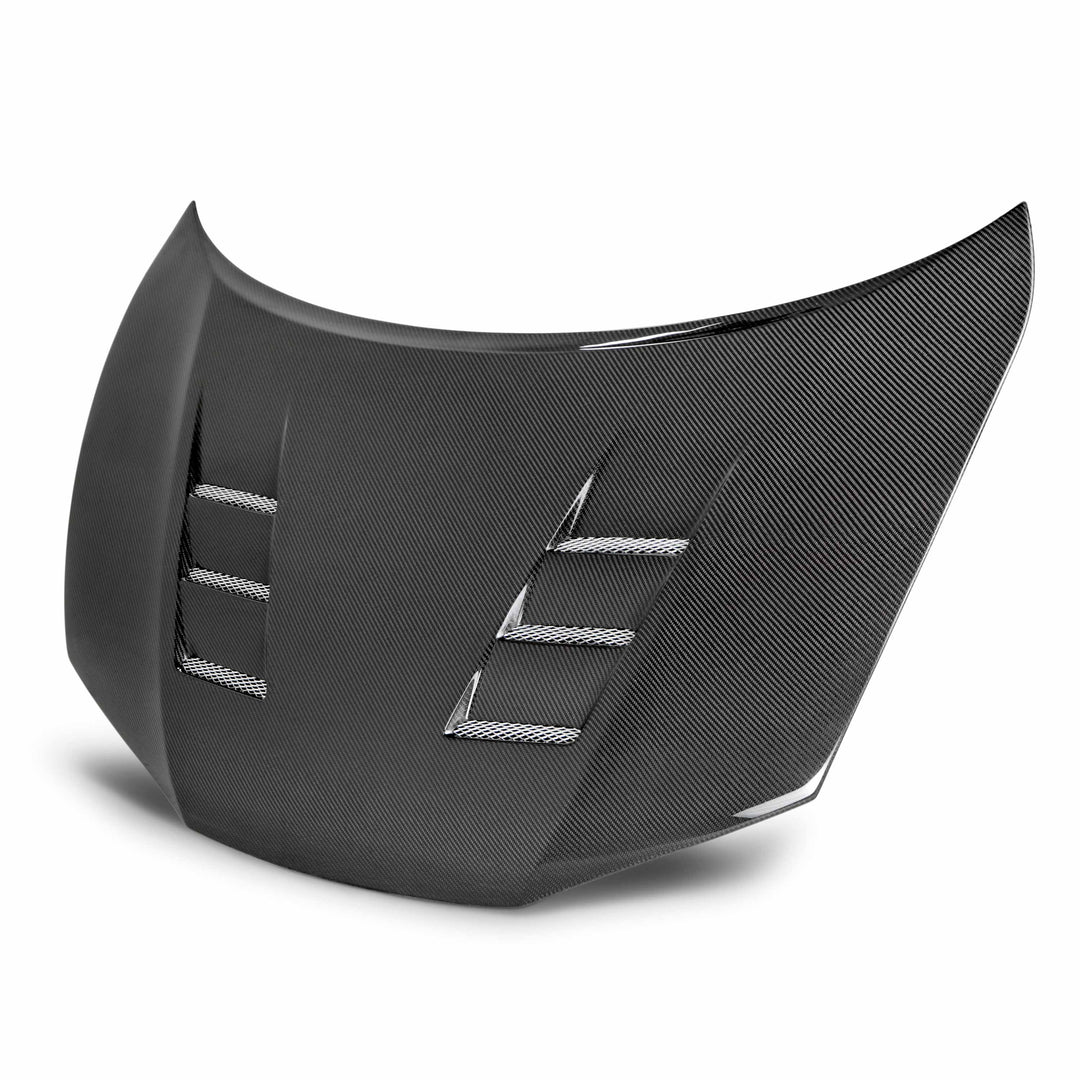 Seibon TS-Style Carbon Fiber hood for 2014-2015 Honda Civic Coupe - image 1