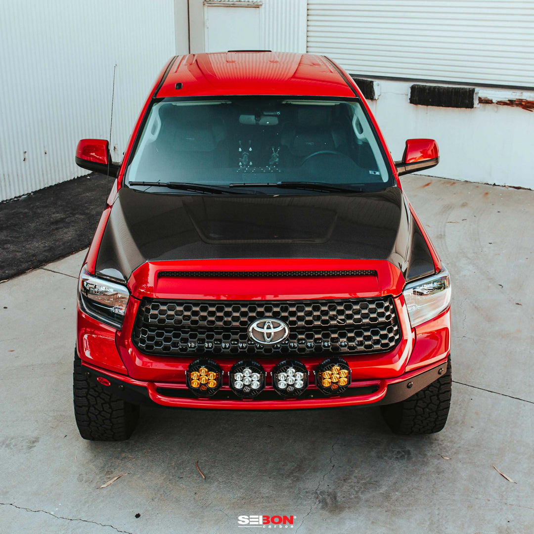 Seibon OEM-Style Carbon Fiber hood for 2014-2021 Toyota Tundra - image 8