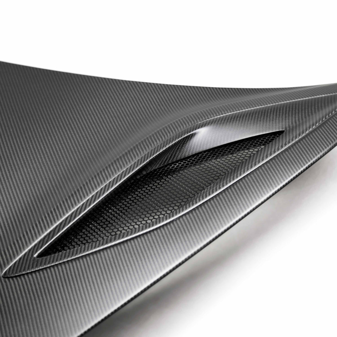 Seibon OEM-style dry carbon Fiber hood for 2017-2022 Acura NSX - Matte - image 5