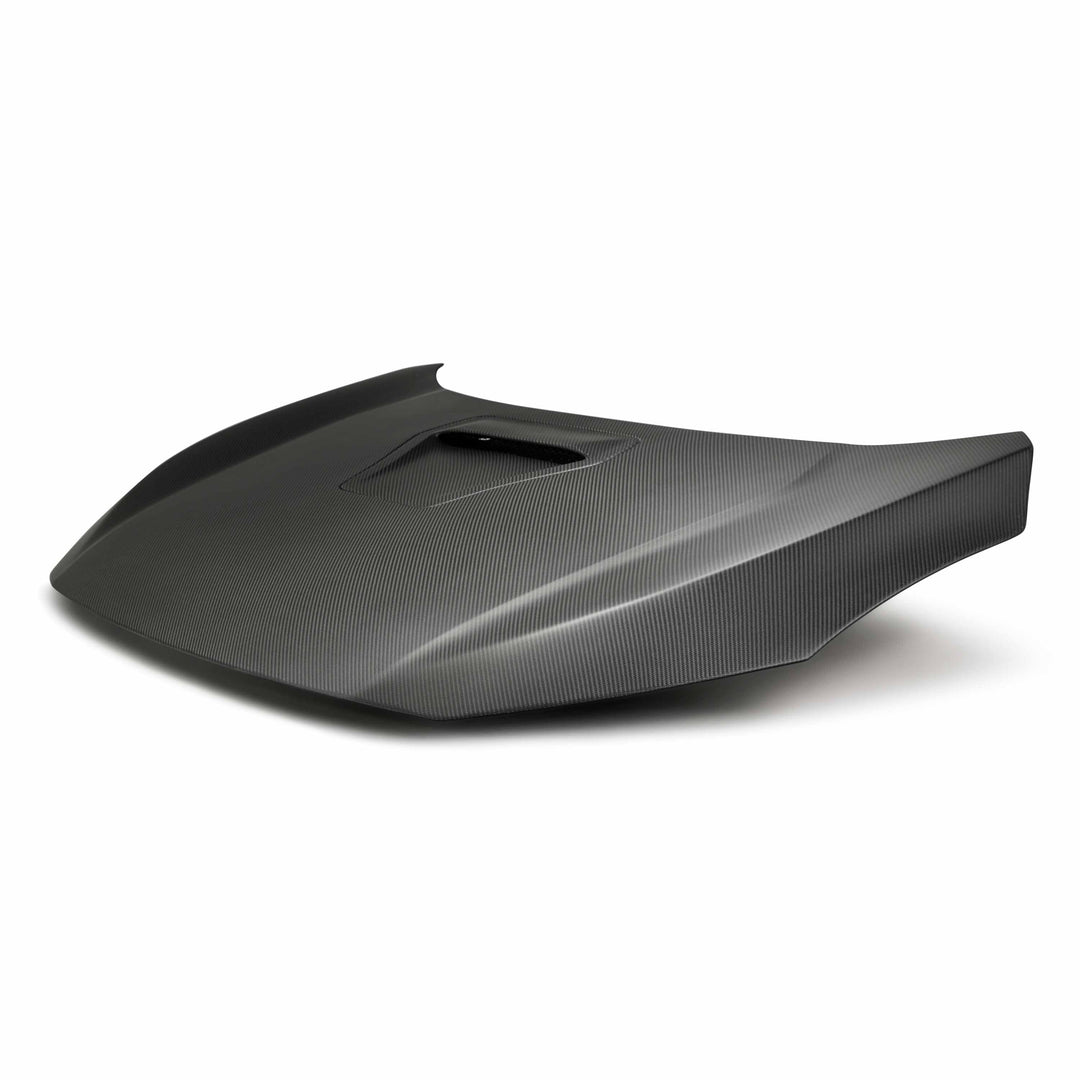Seibon OEM-style Dry Carbon Fiber hood for 2017-2021 Honda Civic Type R - Matte - image 2