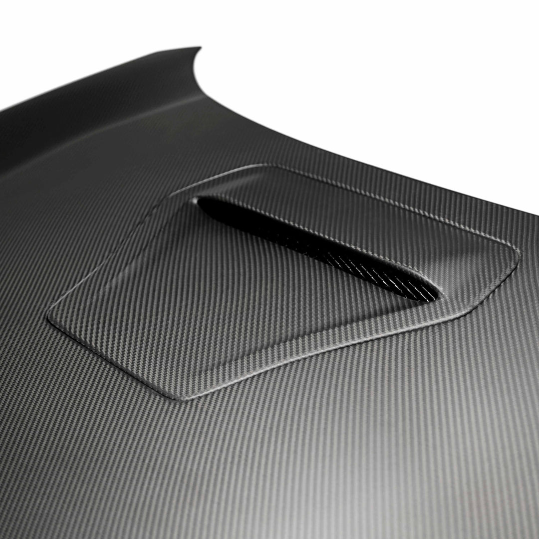 Seibon OEM-style Dry Carbon Fiber hood for 2017-2021 Honda Civic Type R - Matte - image 3