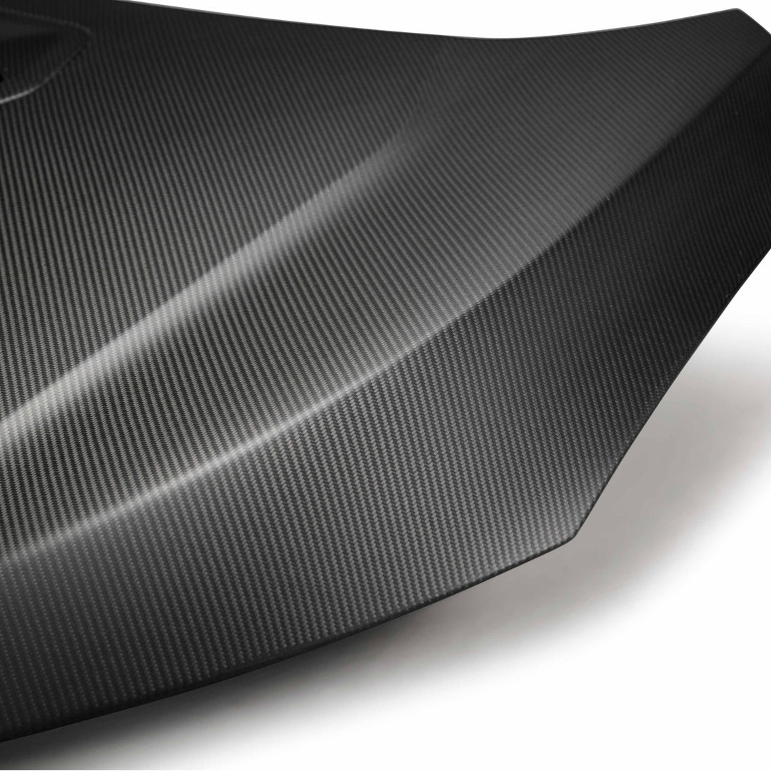Seibon OEM-style Dry Carbon Fiber hood for 2017-2021 Honda Civic Type R - Matte - image 5