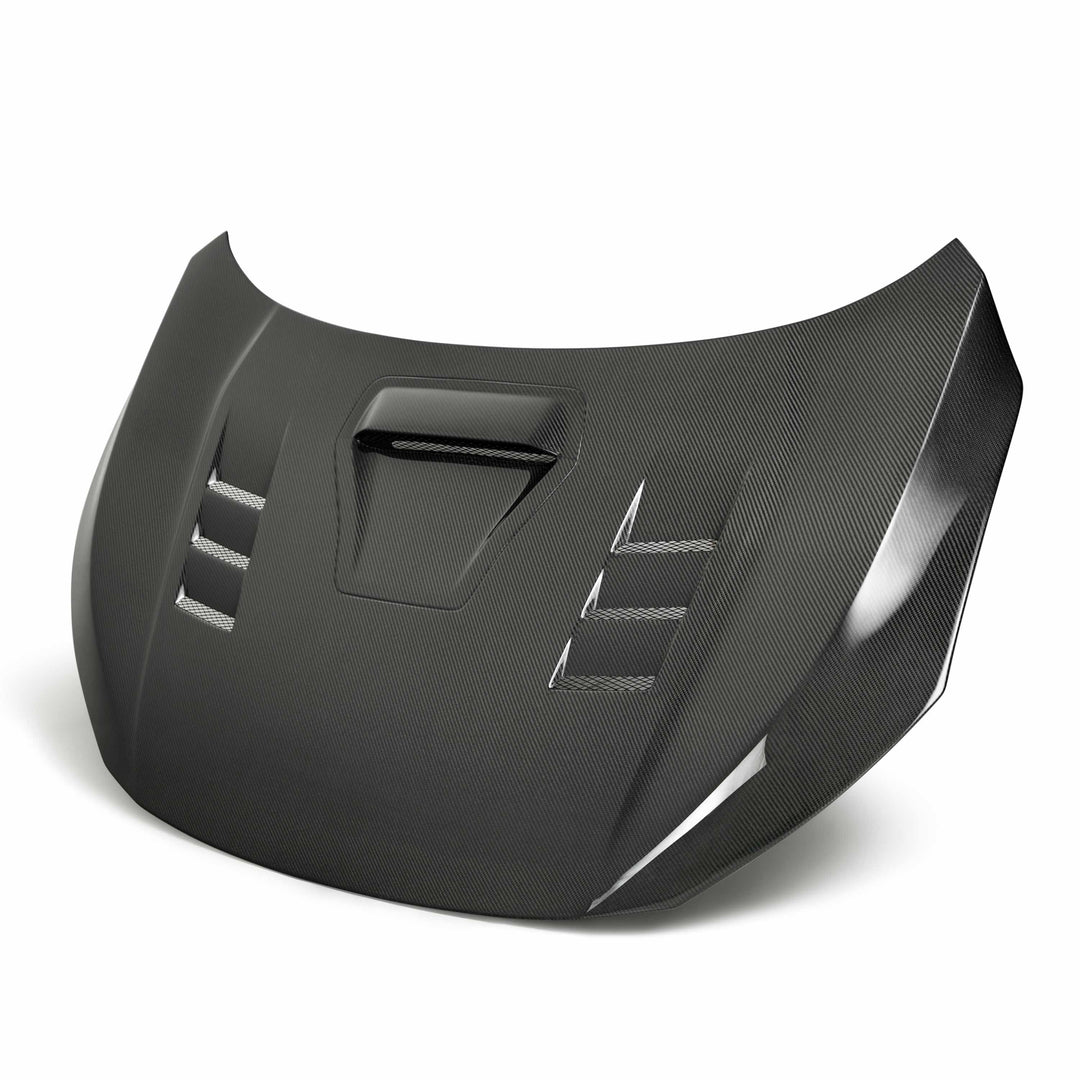 Seibon TS-Style Carbon Fiber hood for 2017-2021 Honda Civic Type R - image 1